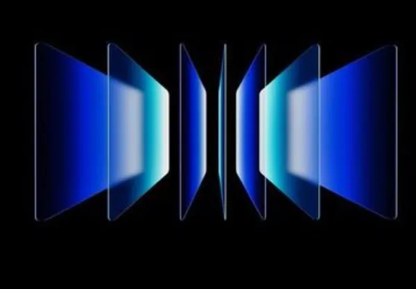 Abstract visualization representing AI research